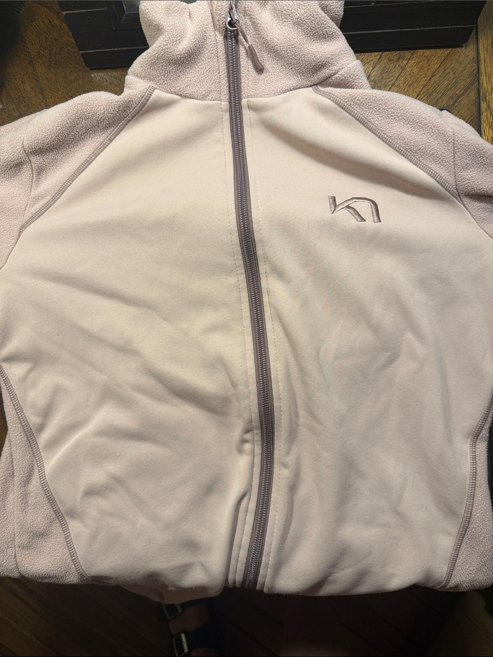 Kari Traa Women's Light Pink/Mauve Full-Zip Fleece Jacket Size Small